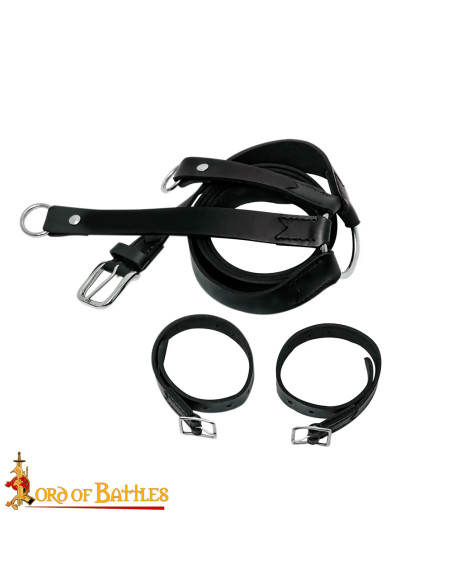 Tahalí médiéval en cuir pour...