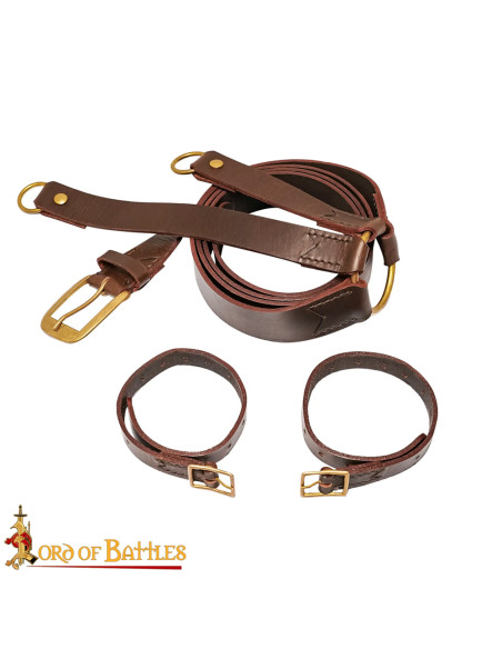 Tahalí médiéval en cuir pour...