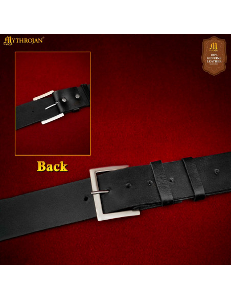 Tahalí médiéval en cuir noir pour...