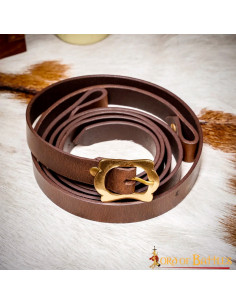 Tahalí médiéval en cuir pour épée romaine, couleur marron 2