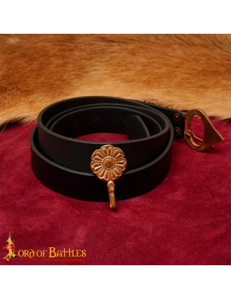 Ceinture médiévale saxonne boucle de...