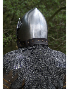 Manteau de Manteau d'Évêque avec renfort en cuir, anneaux...