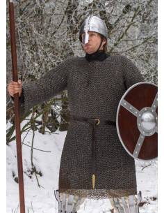 Haubert en mailles plates rivetées, modèle Hauberk 2