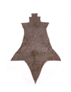 Protection pour jambe en maille, anneaux rivetés