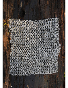 Pièce de 20 x 20 cm pour réparer la cotte de mailles