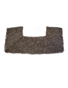 Protection de maillage pour le cou, anneaux plats rivetés