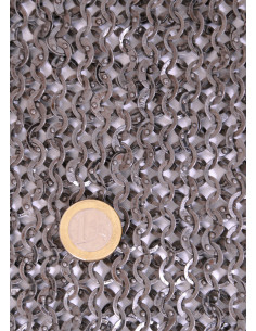 Protection de maillage pour le cou, anneaux plats rivetés 2