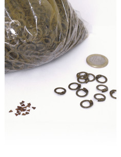Sachet 1 kg d'anneaux plats, diamètre 8 mm.