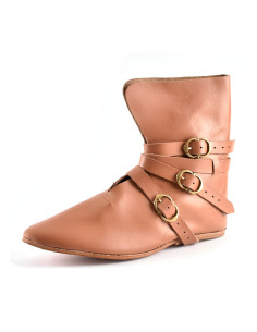 Chaussures de la fin du Moyen Âge, fermeture à boucle