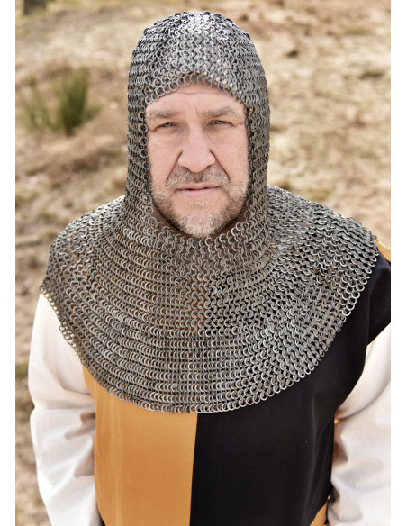 Guêtre médiévale à anneaux plats soudés