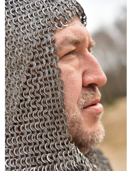 Guêtre médiévale à anneaux plats soudés