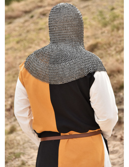 Guêtre médiévale à anneaux plats soudés