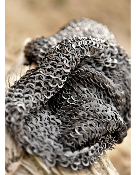Guêtre médiévale à anneaux plats soudés