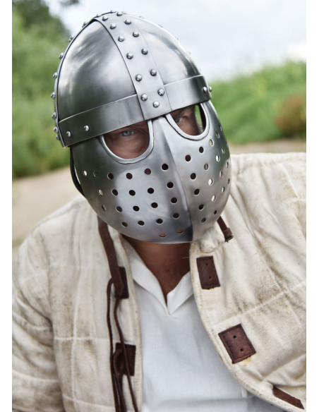 Casque Crusader Spangenhelm avec visière
