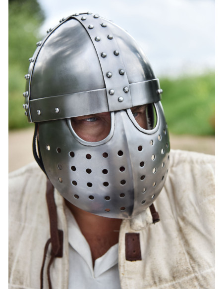 Casque Crusader Spangenhelm avec visière