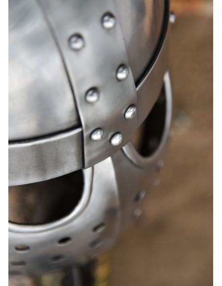 Casque Crusader Spangenhelm avec visière