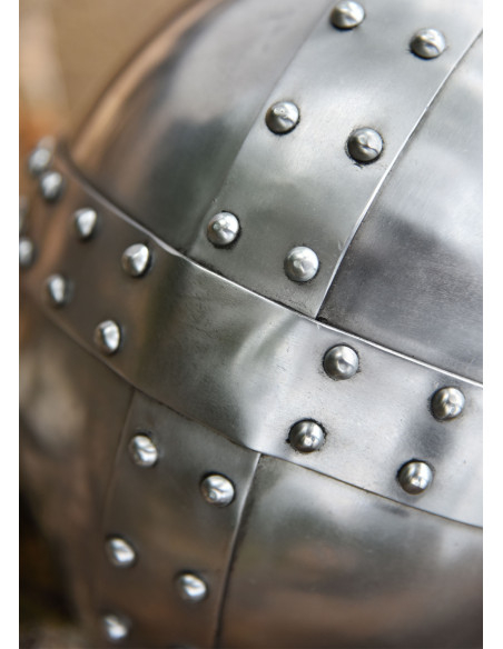 Casque Crusader Spangenhelm avec visière