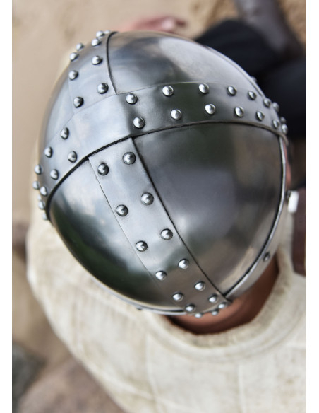 Casque Crusader Spangenhelm avec visière