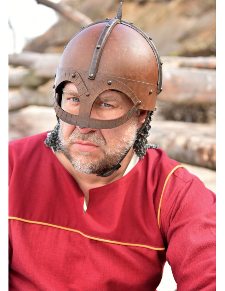Casque viking Gjermundbu avec cotte...