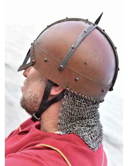 Casque viking Gjermundbu avec cotte...