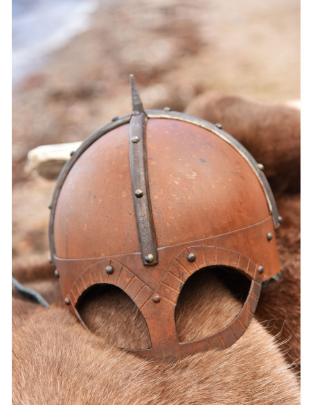 Casque viking Gjermundbu avec cotte...