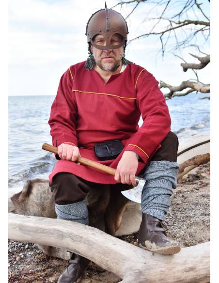 Casque viking Gjermundbu avec cotte...