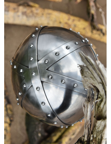 Casque Spangenhelmet avec visière