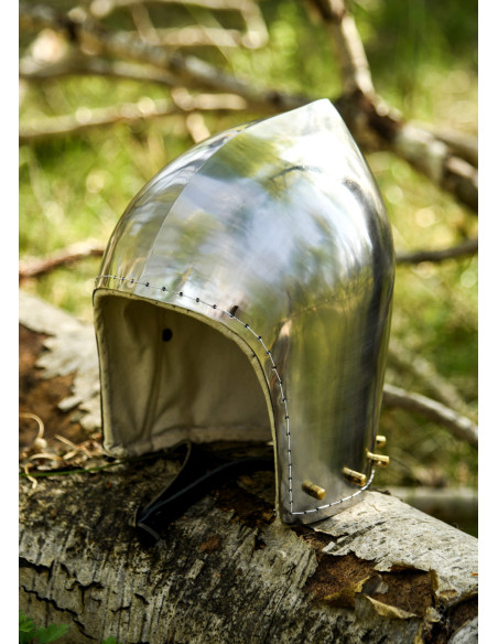 Bacinete fonctionnelle XIVe siècle, 2mm.