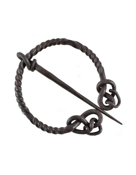 Fibule en acier torsadé avec une...