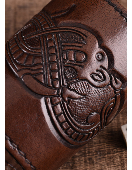 Verre à dés en cuir noir, design de...