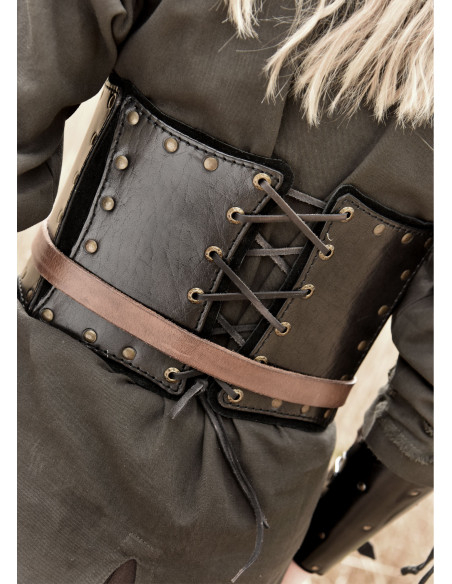 Corps en cuir avec doublure en daim