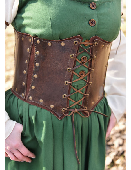 Corps en cuir avec doublure en daim