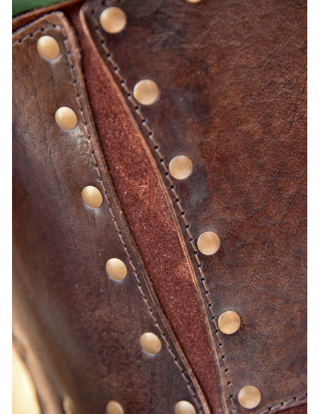 Corps en cuir avec doublure en daim