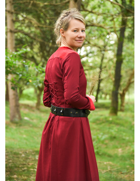 Ceinture médiévale en cuir noué, noire