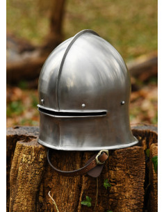 Casque médiéval de type Sallet, acier de 1,6 mm, XVe siècle