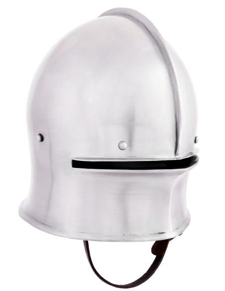 Casque médiéval de type Sallet, acier...