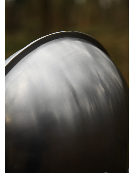 Casque médiéval de type Sallet, acier...