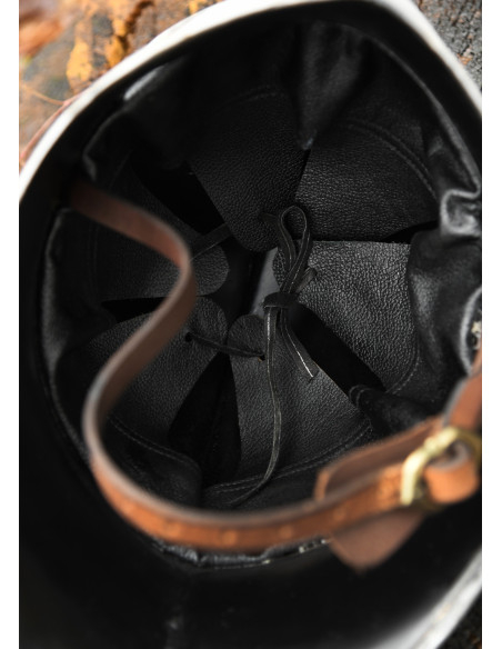 Casque médiéval de type Sallet, acier...