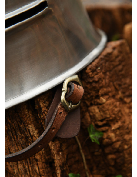 Casque médiéval de type Sallet, acier...