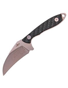 Couteau tactique avec étui en kydex et chaîne pour suspendre