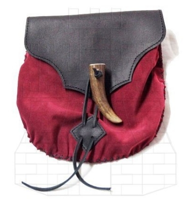 Bolso vikingo con cuerno - Des sacs à main et des sacs à dos en cuir médiévaux