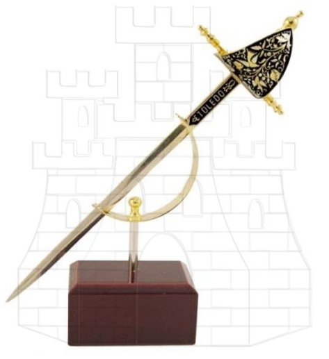 Miniatura daga Renacimiento damasquinada - Une Décoration Différente avec les Miniatures Médiévales