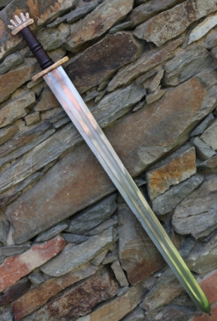 Epee Viking De Luxe Pour Collectionneurs Modele Gorm - Épées à lame largeur