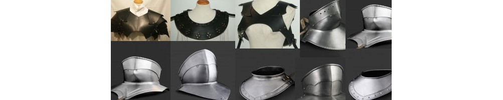 Armures pour cou et poitrine