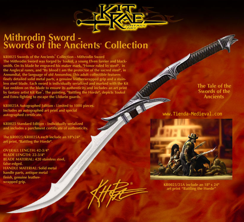 Épée Mithrodine de Kit Rae